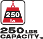 Capacité de 100 lb